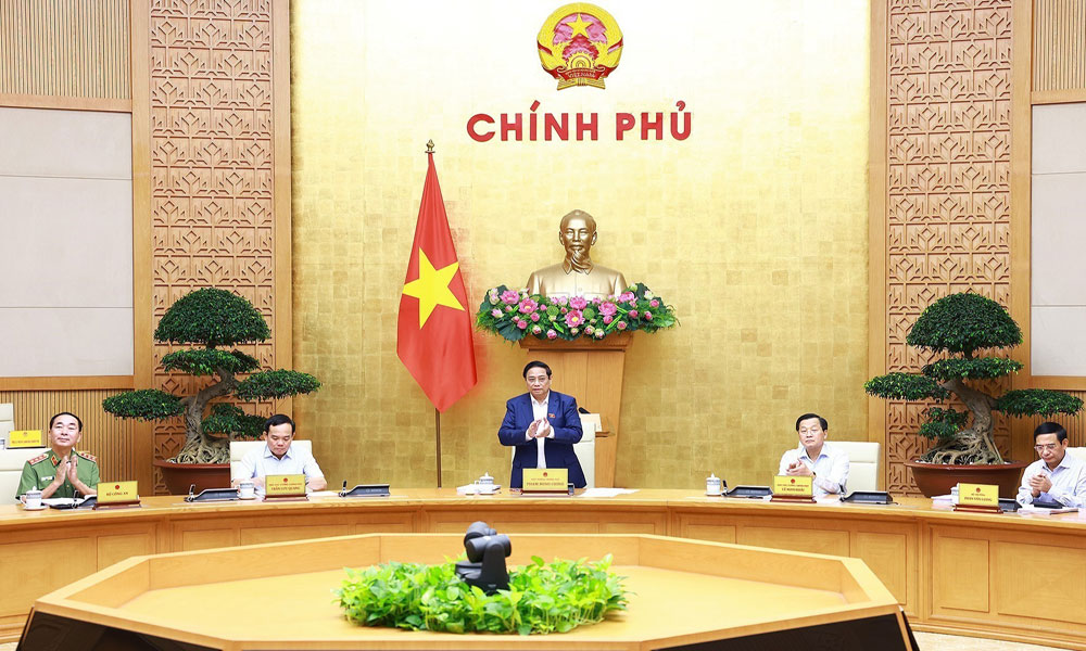 Thủ tướng Phạm Minh Chính chủ trì Phiên họp Chính phủ thường kỳ tháng 5 năm 2024.